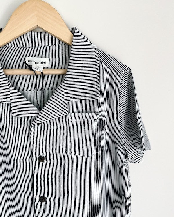 miles the label striped shirt 7Y NWT