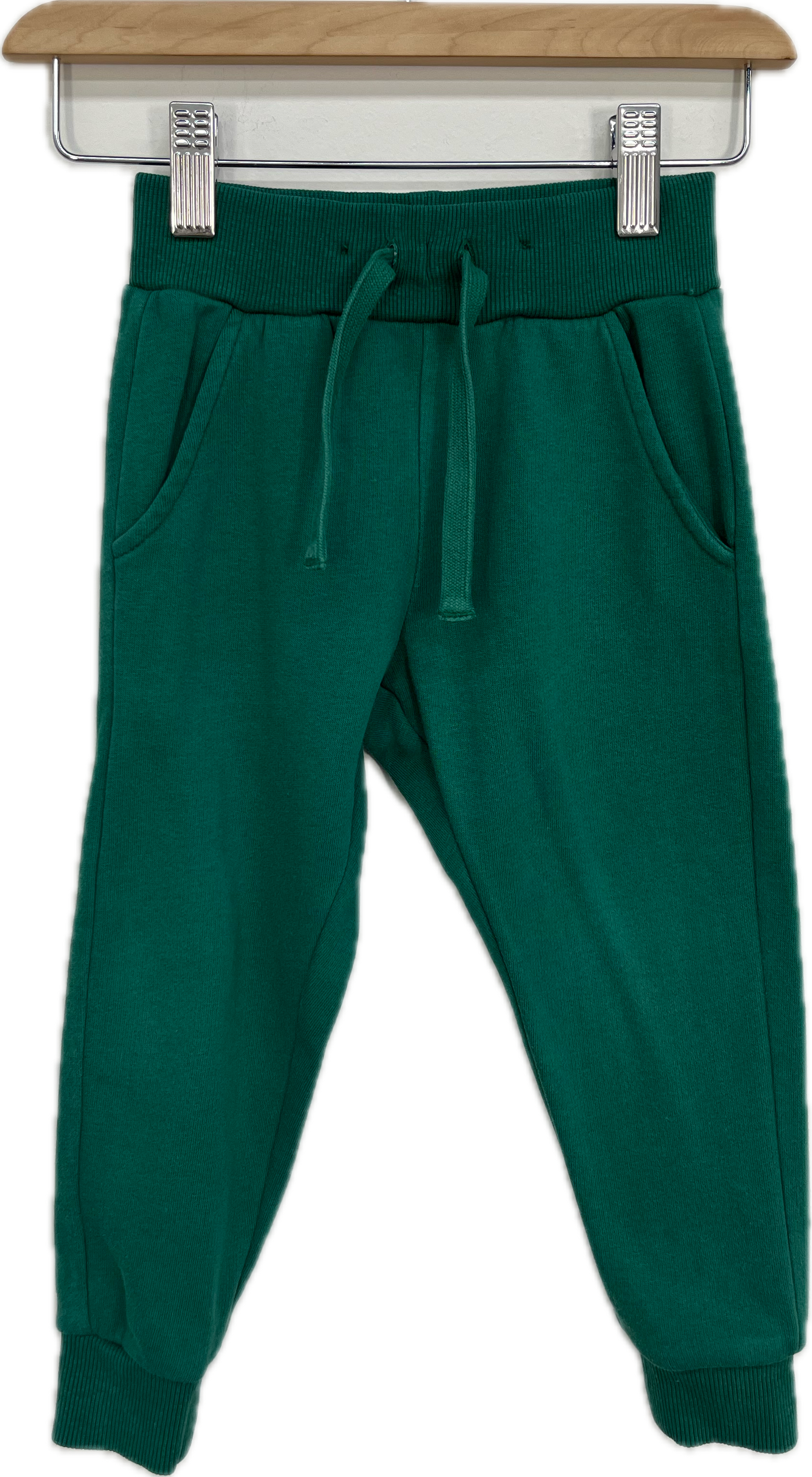 lindex green joggers 18-24m