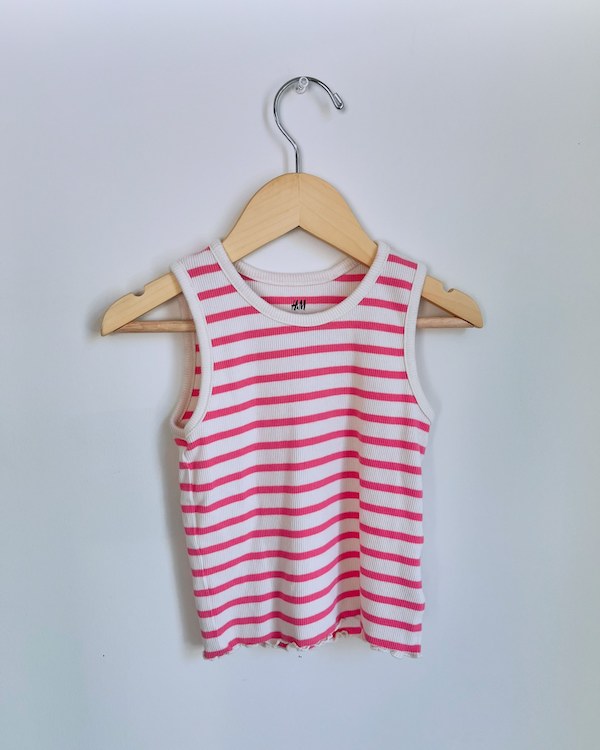 h&m ribbed tank 4T