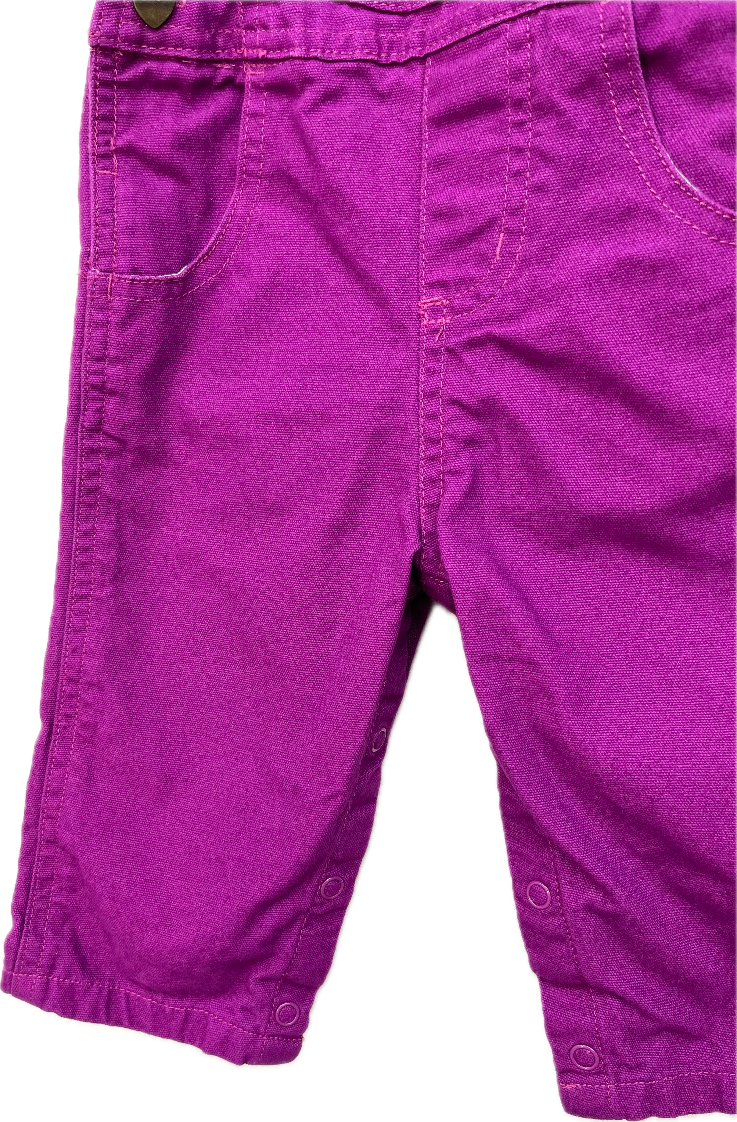 carhartt purple canvas bib overall 12-18m