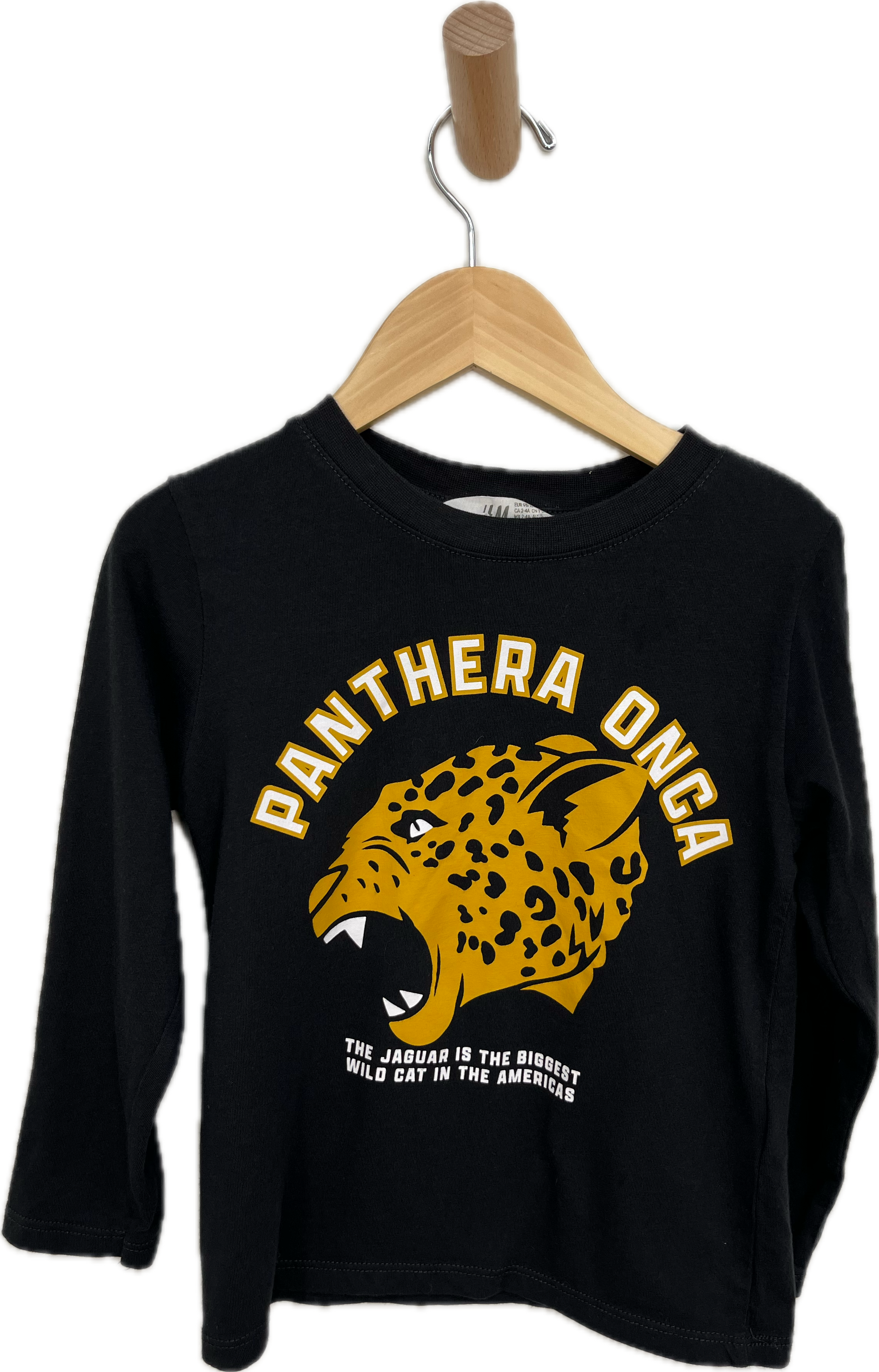 h&m panthera long sleeve shirt 3T