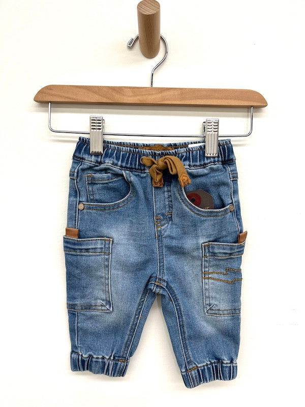 souris mini cargo jeans 6-9m
