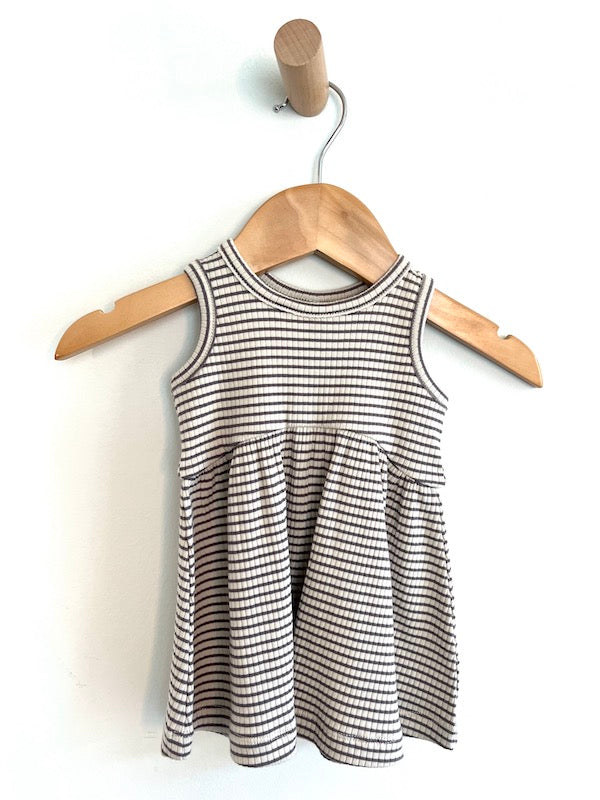 quincy mae stripe dress 0-3m NWT