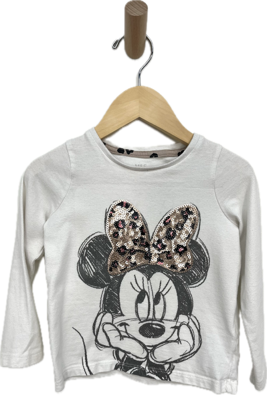gap kids minnie mouse sparkle shirt 18-24m