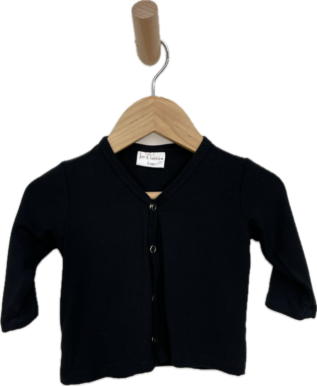 jax + lennon cardigan black 0-3m