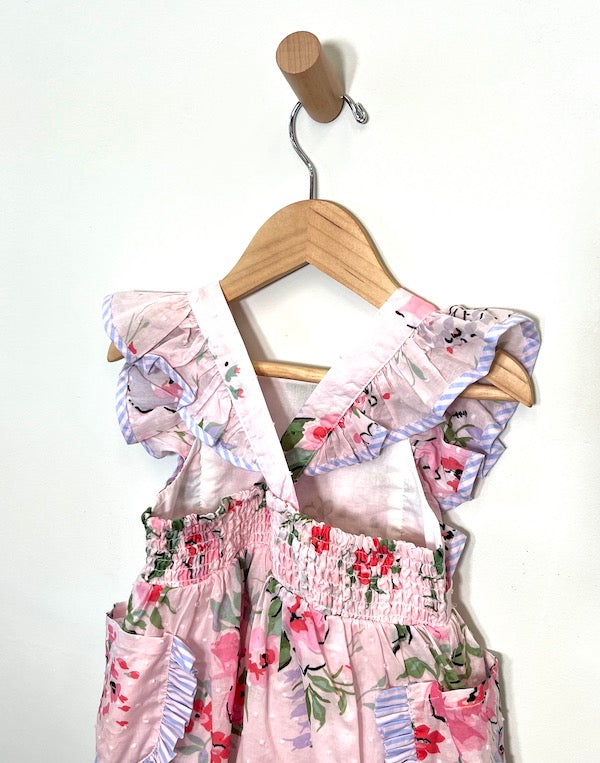 pastourelle nyc floral apron dress 18m