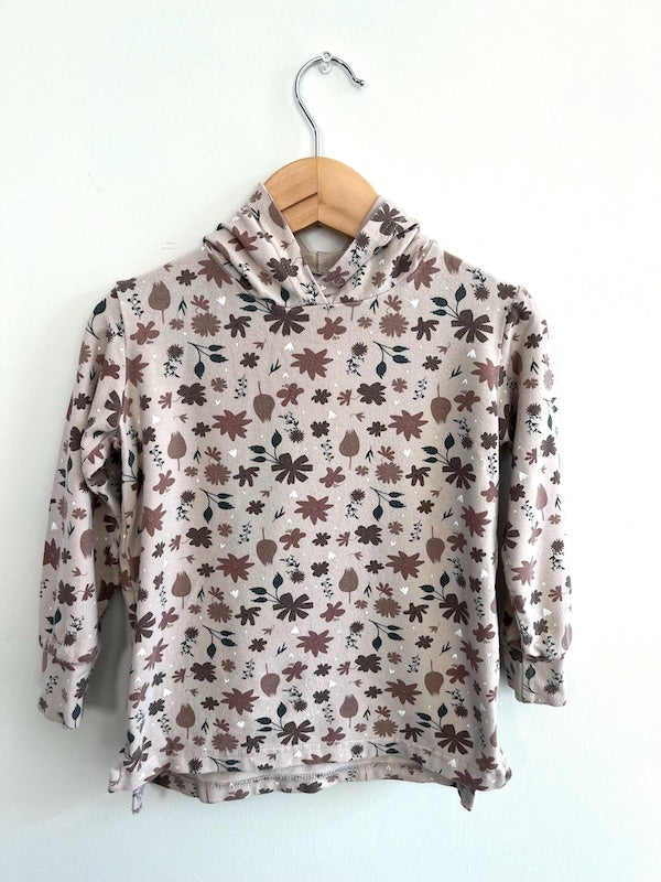 tba rose taupe leaf pullover 2T