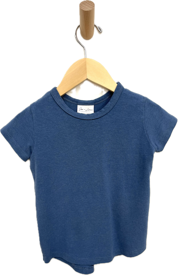 jax + lennon blue tshirt 6-12m