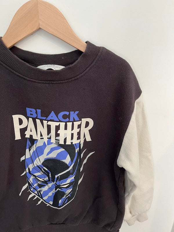 h&m black panther pullover 5T
