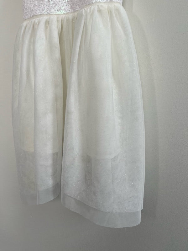 h&m white sequin dress 4T