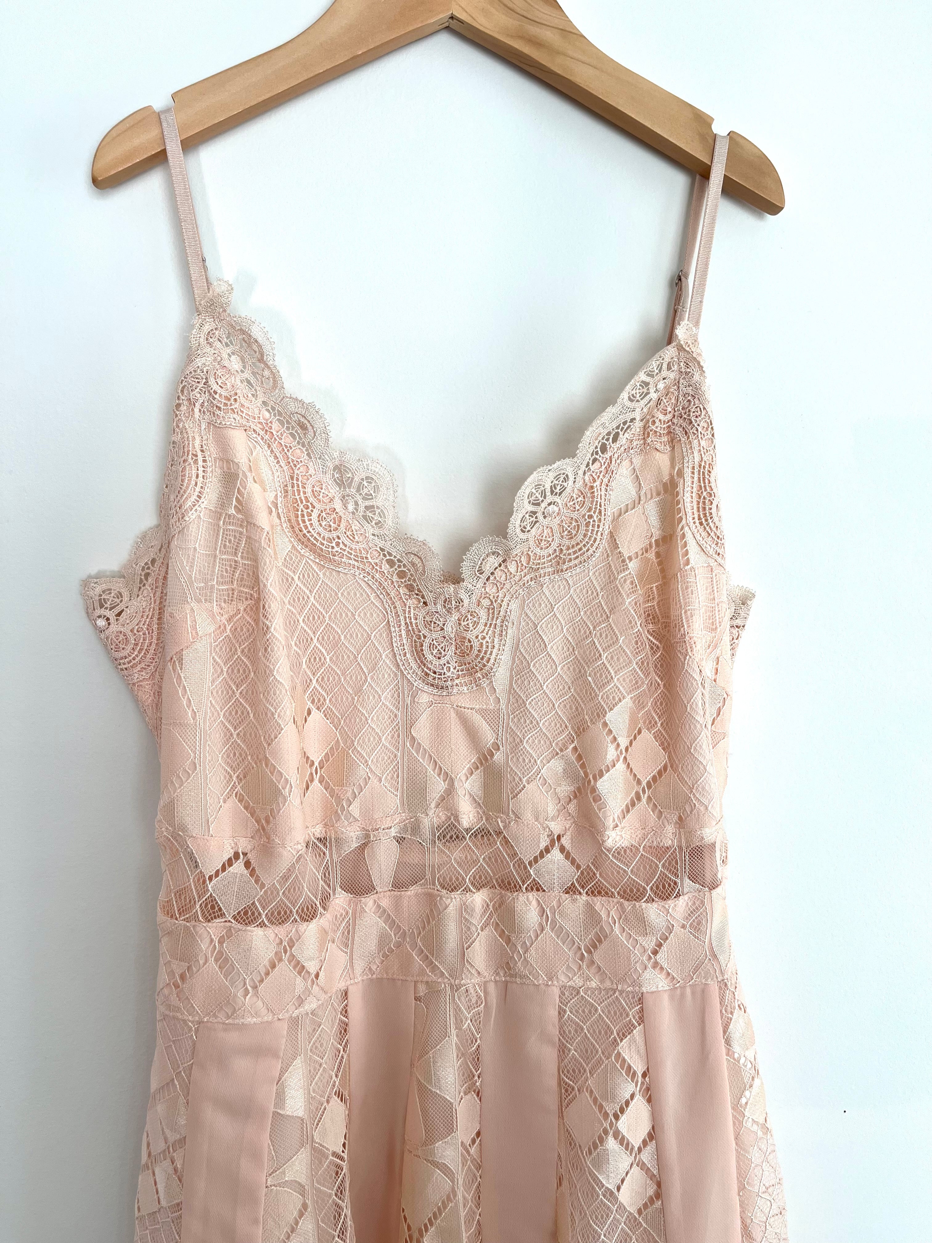 foxiedox pink lace dress XSMALL