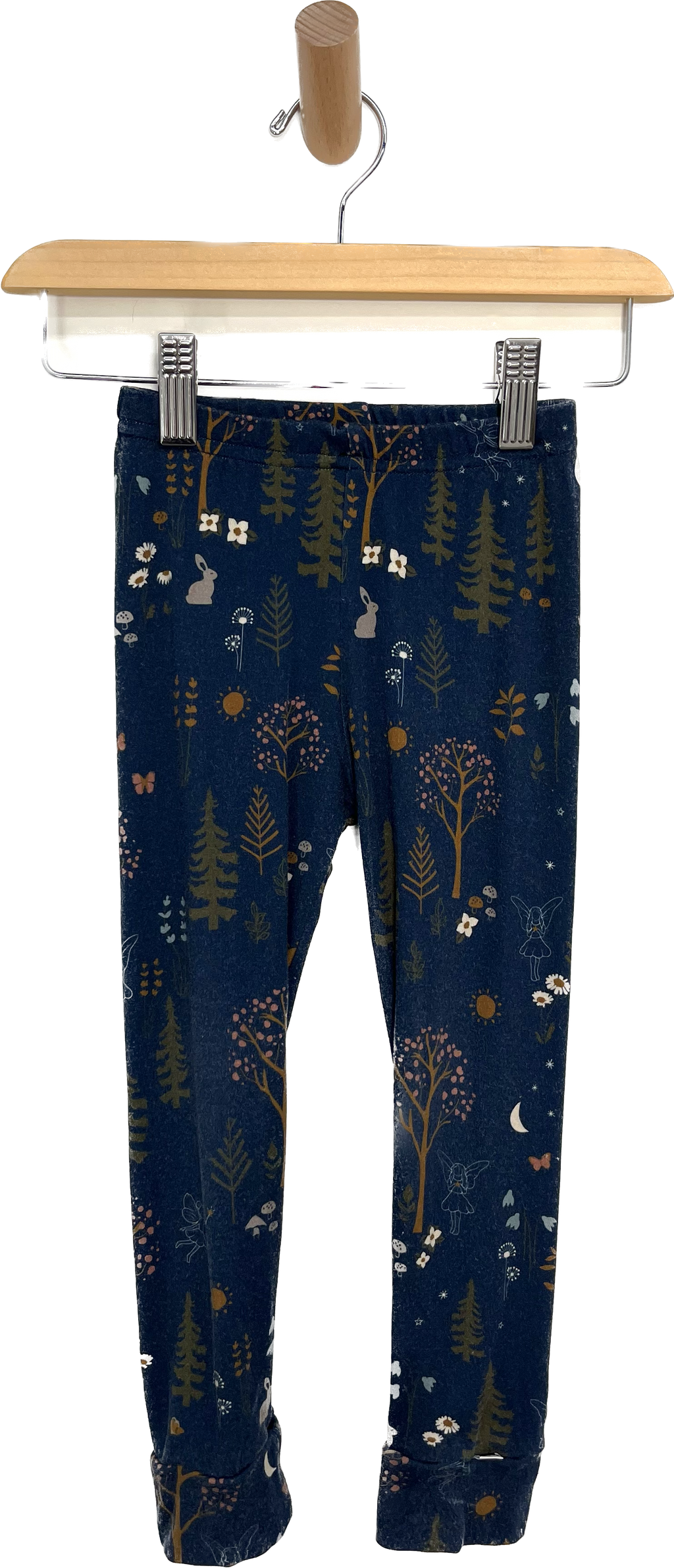 3-Pack Leggings - Pebble Blue Festive Woodland