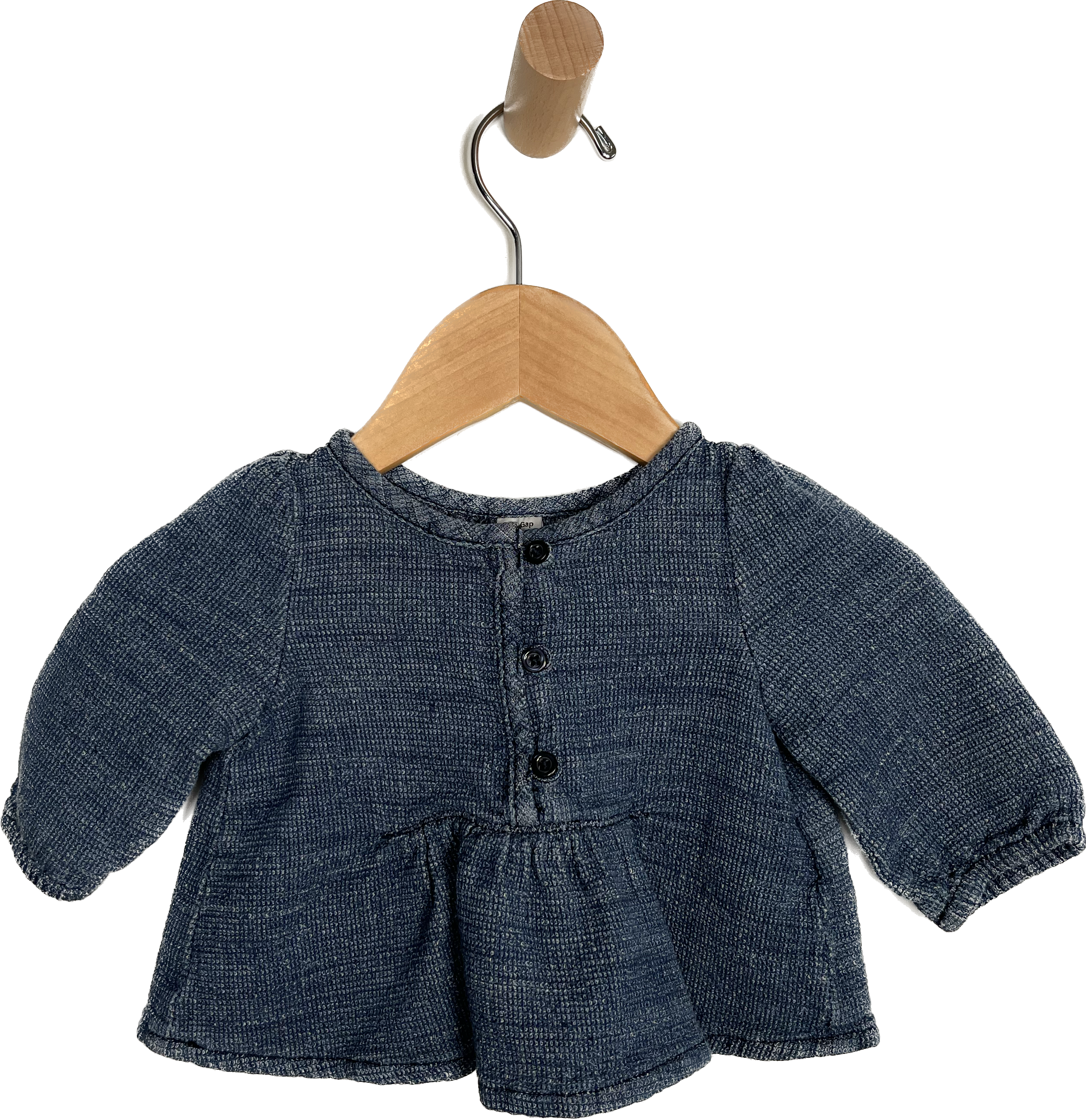 baby gap denim blouse 0-3m