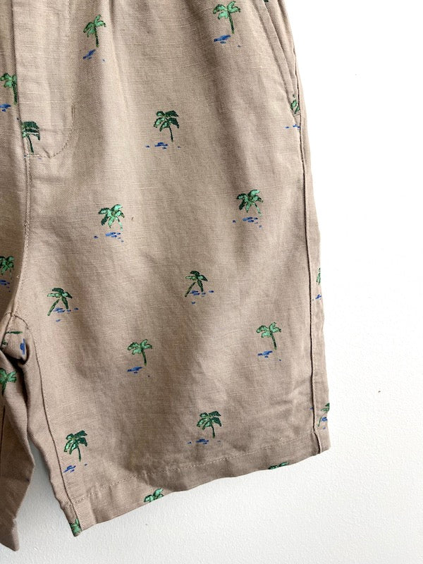 janie & jack palm tree shorts 10Y NWT