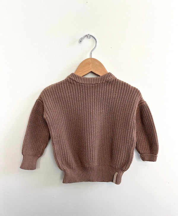jax + lennon brown taupe knit 12-24m