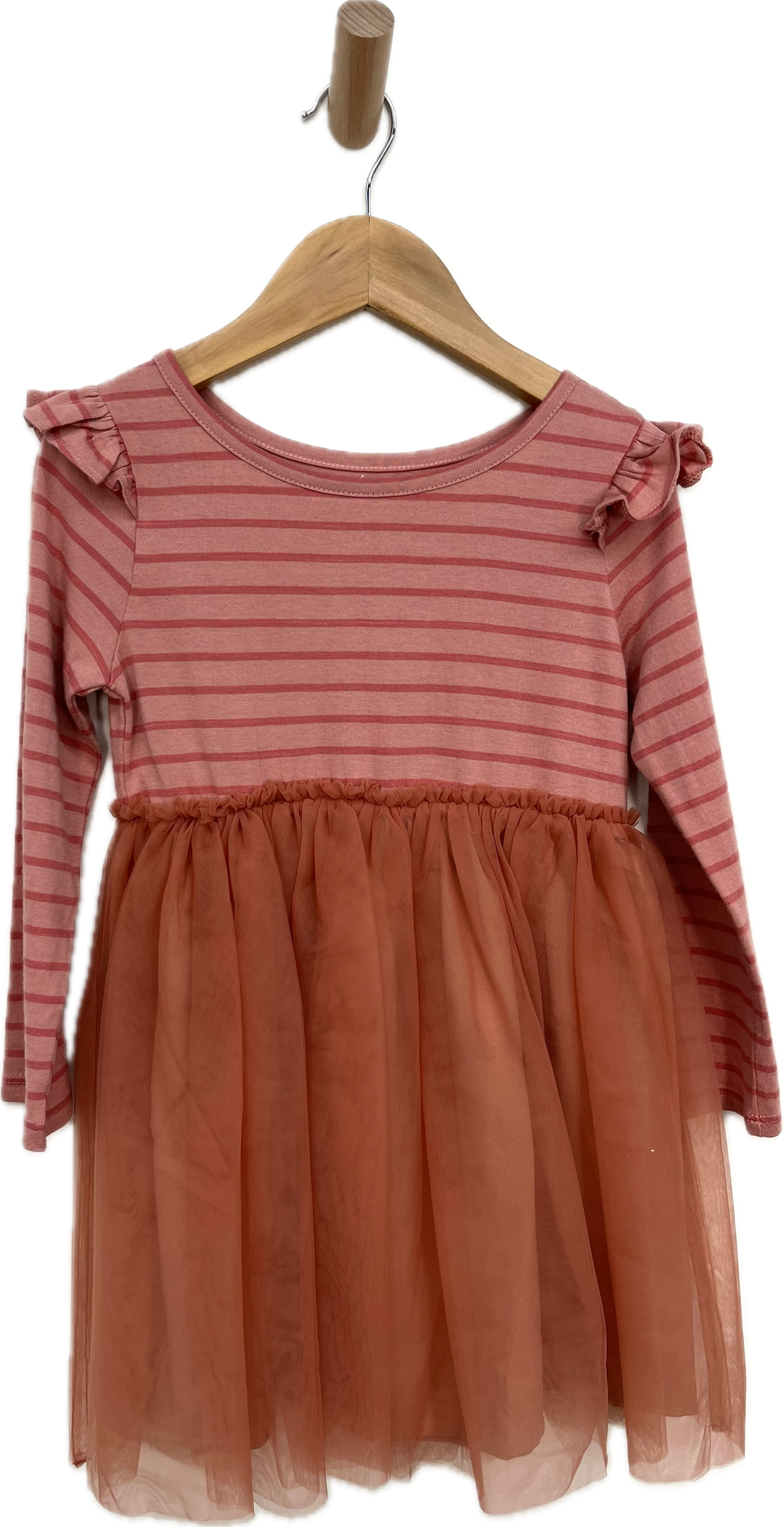 rise little earthling peachy pink dress 4T