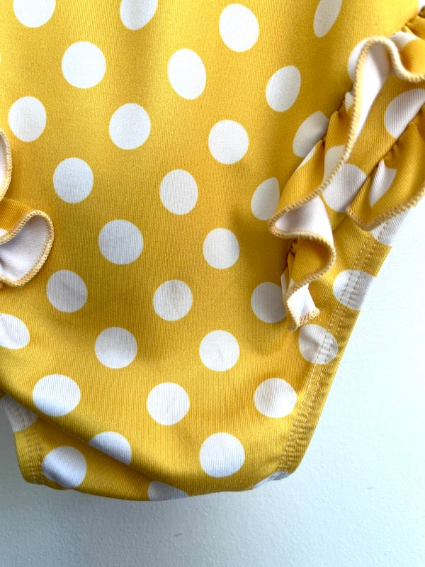 imagine perry yellow polka dot swim 3/4T