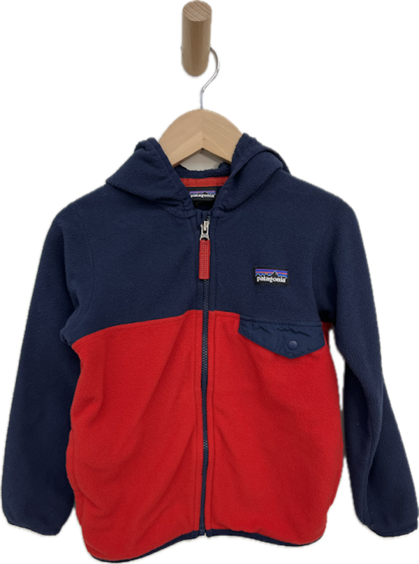 patagonia baby micro fleece blue/red 3T