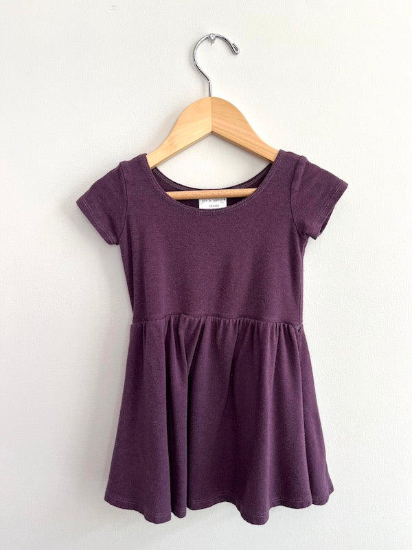 jax + lennon twirl dress purple 18-24m