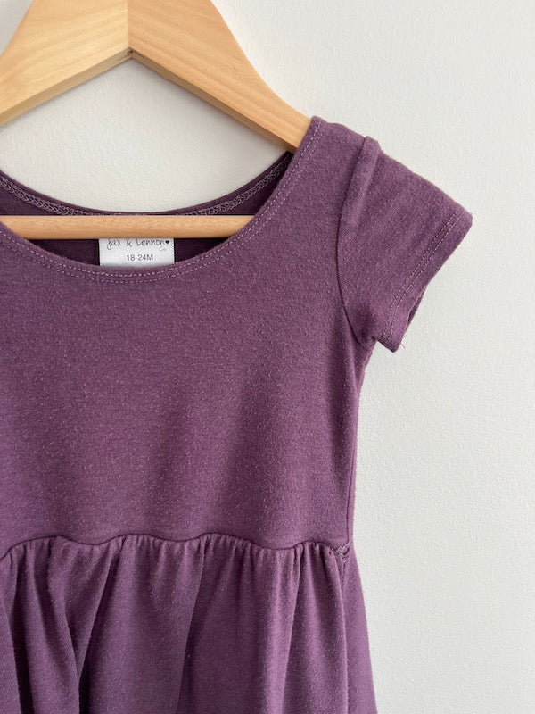 jax + lennon twirl dress purple 18-24m