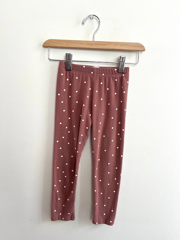 TBA dusty rose dot leggings 2/3T PLAY