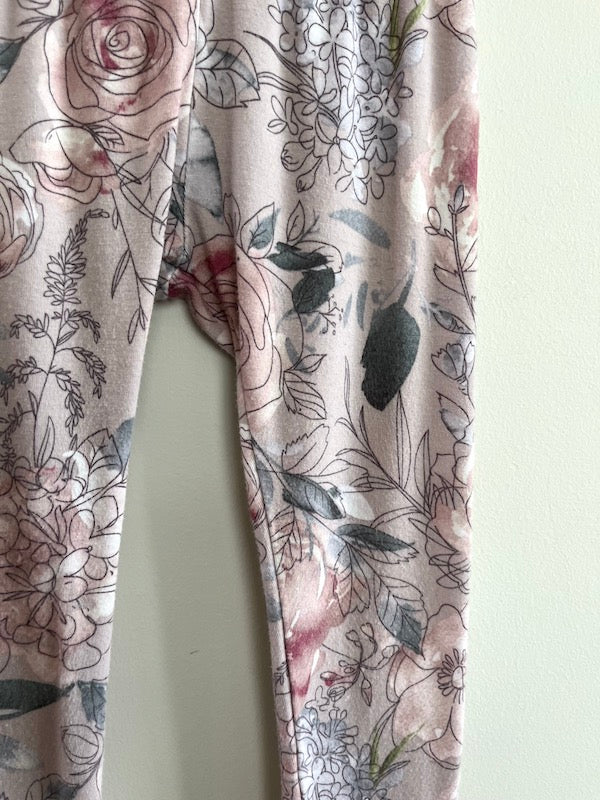 jax + lennon wildflower leggings 3/4T