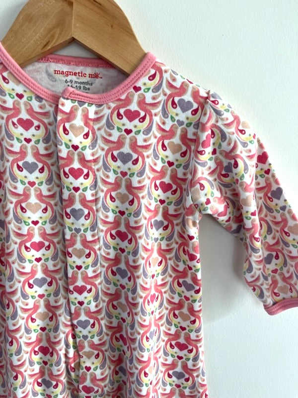 magnetic me bright floral sleeper 9-12m NWOT