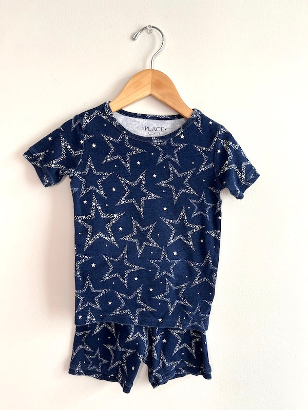 CP navy star pjs 4T