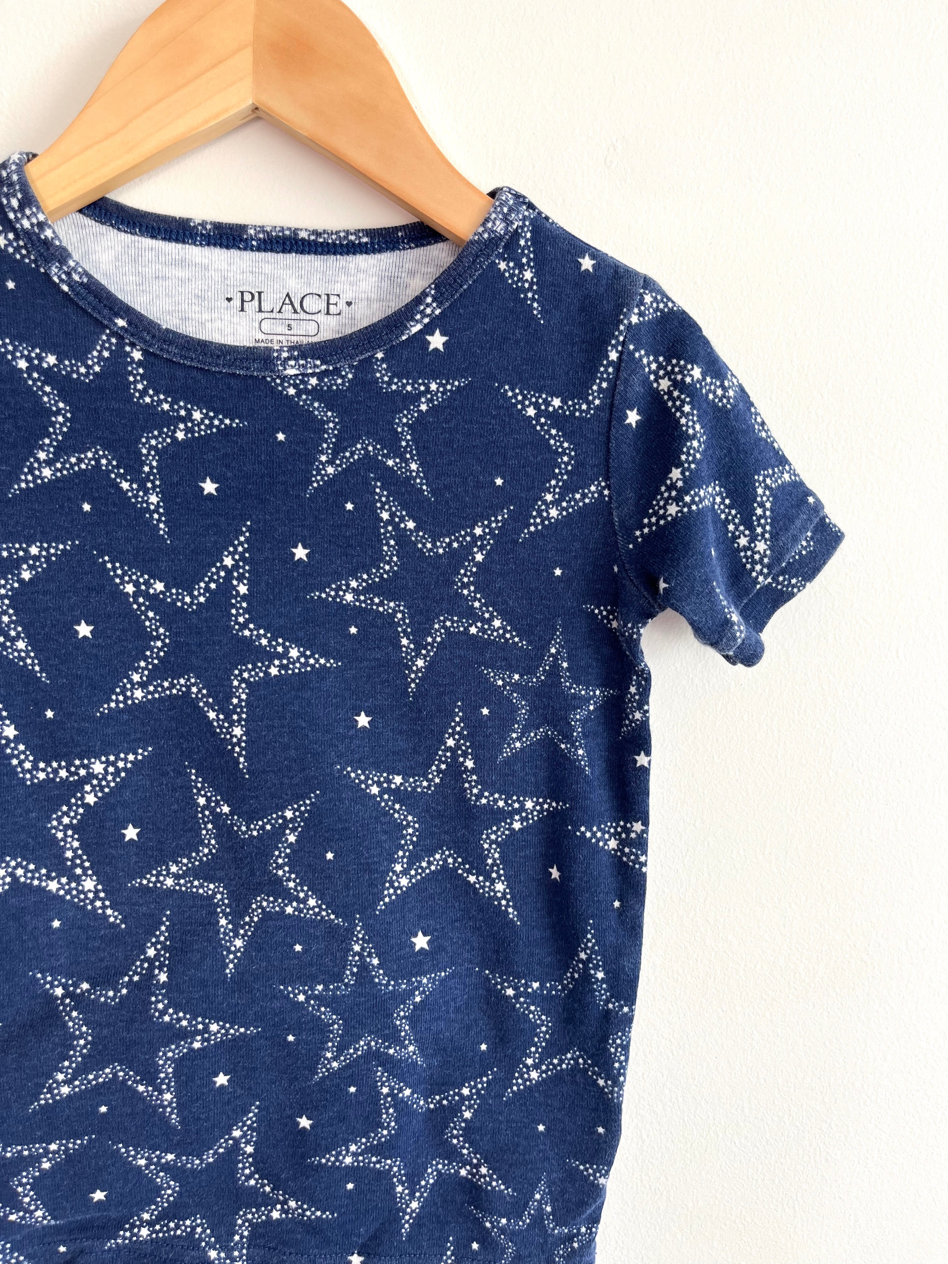 CP navy star pjs 4T