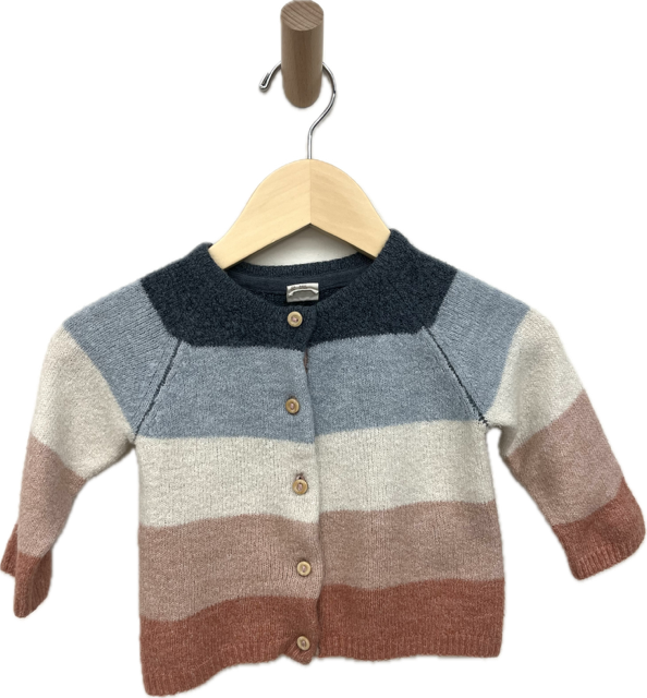 h&m pink blue tone cardigan 3-6m