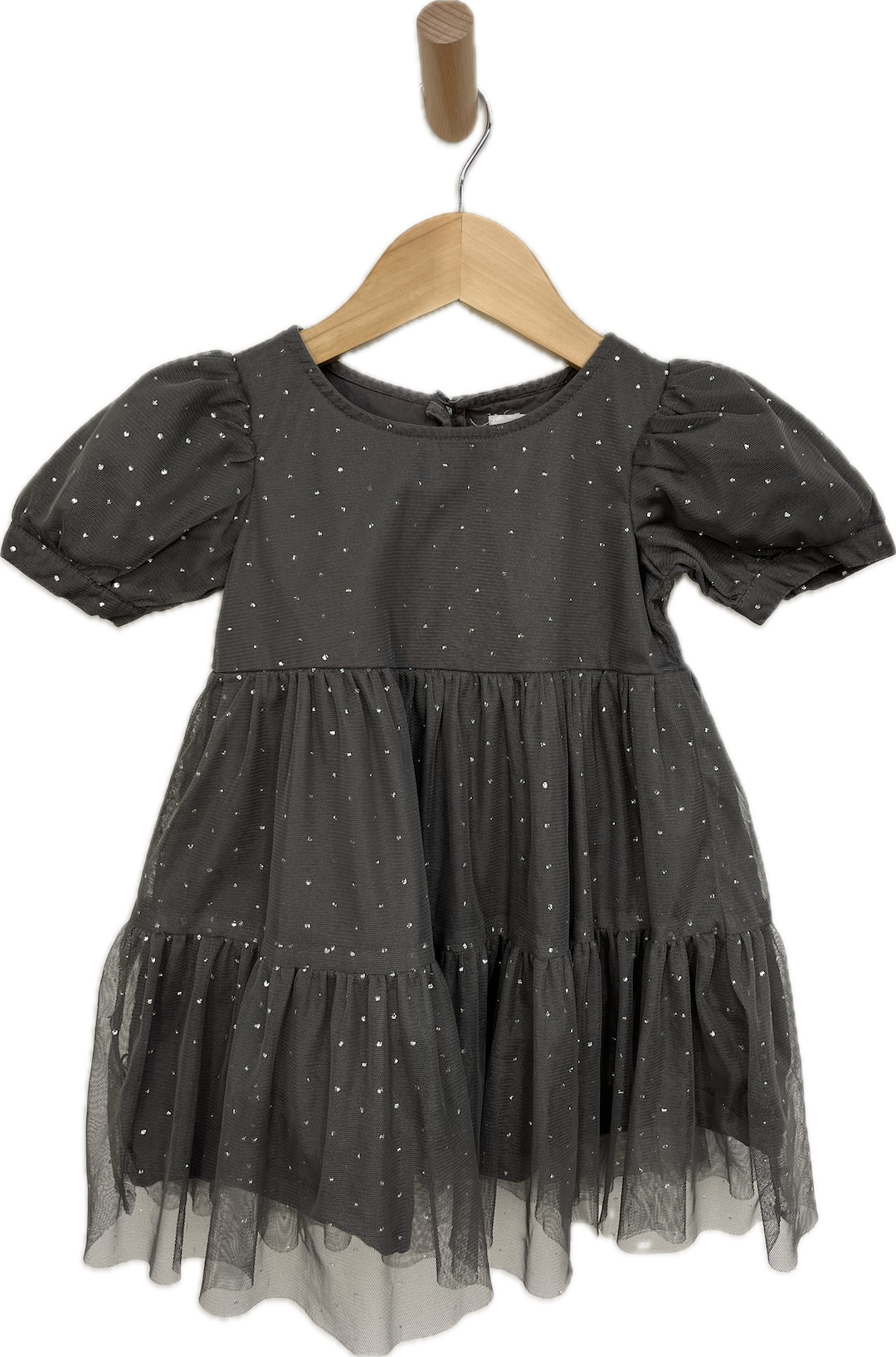 gap kids grey sparkle dress 2T