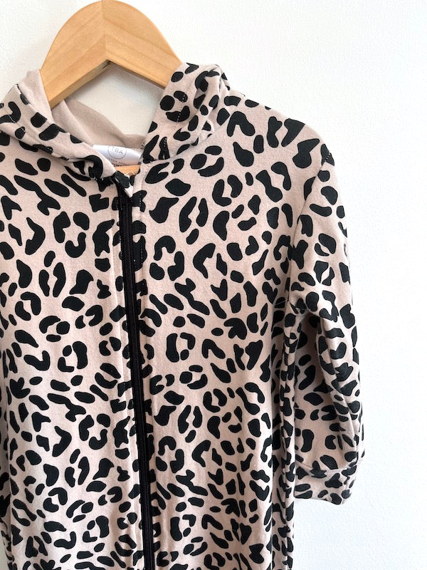 TBA leopard romper 2/3T