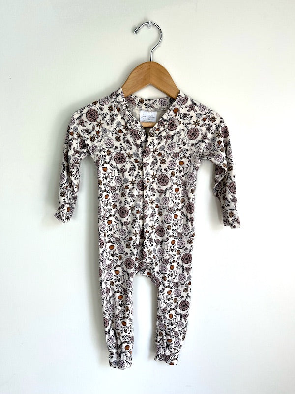 jax + lennon floral snap front sleeper 0-6m