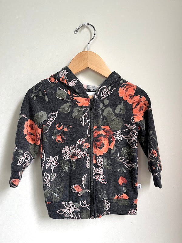 jax + lennon floral hoodie 6-12m