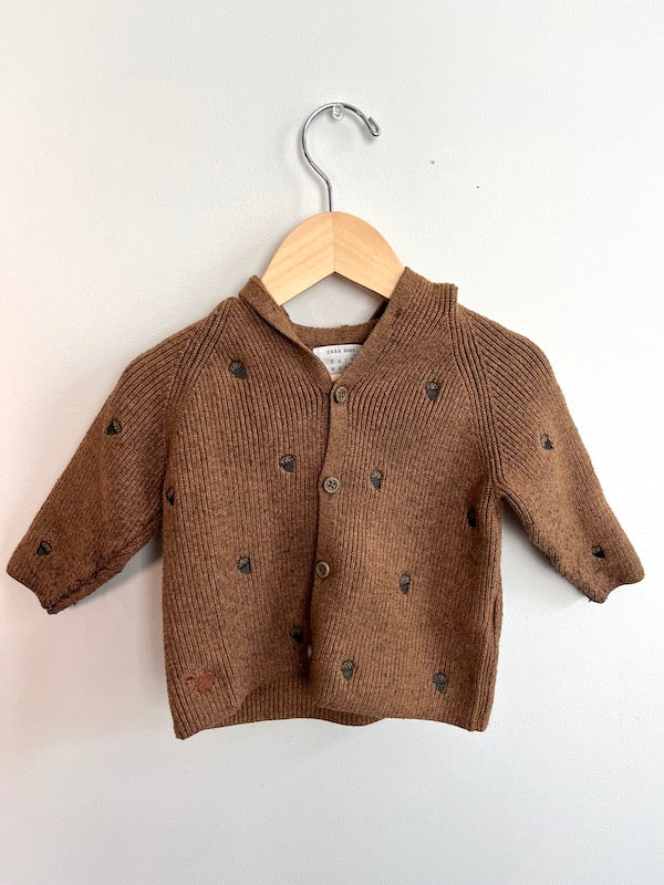 zara acorn knit 6-9m