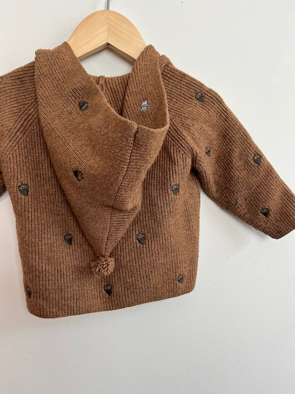 zara acorn knit 6-9m