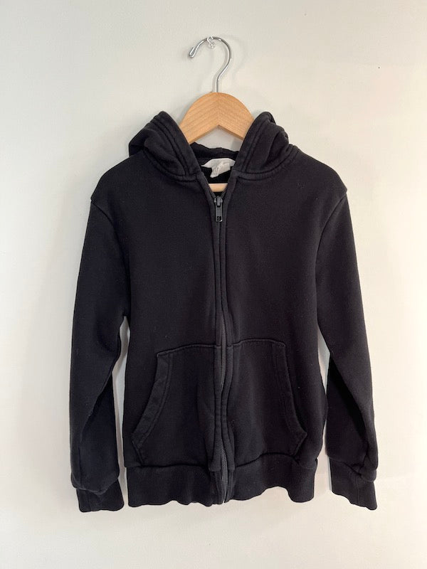 h&m black hoodie 7Y