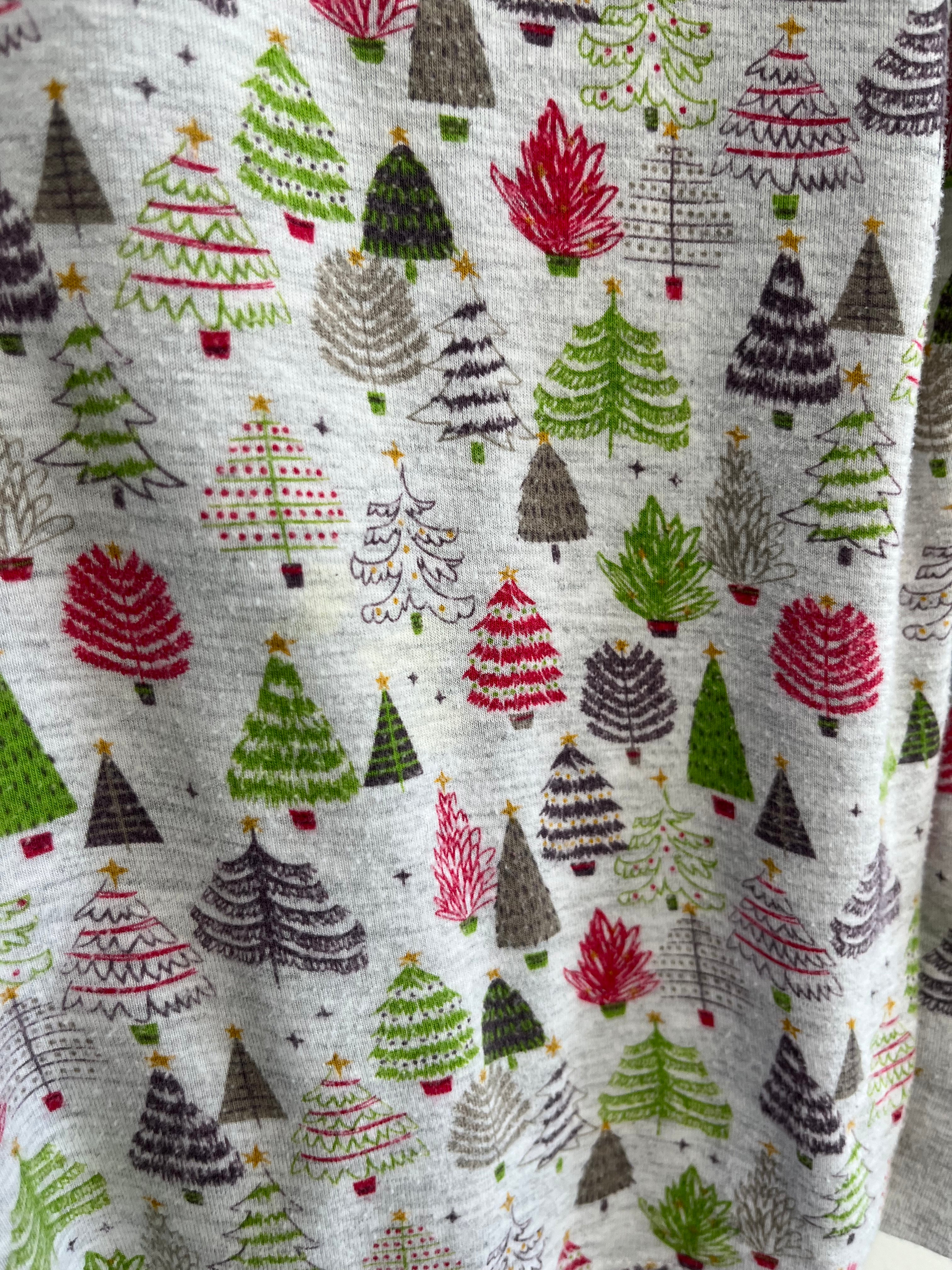 bambi & birdie xmas tree pjs 5T