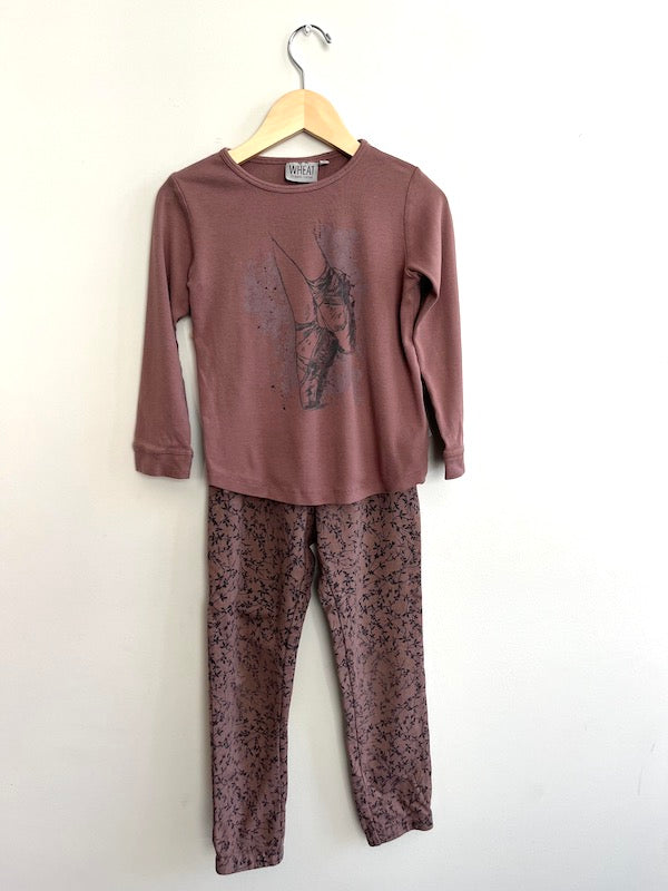 wheat shirt/pants set 5/6T