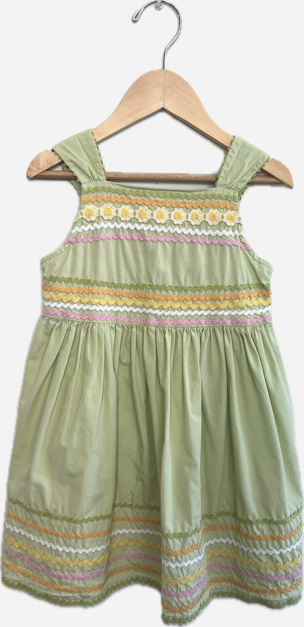 gymboree vintage green dress 4T