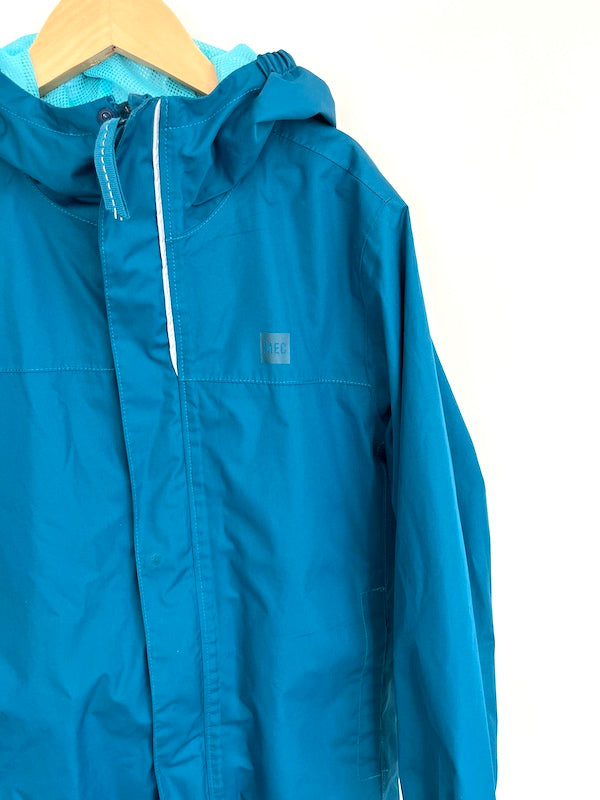 MEC turquoise rain shell 7Y