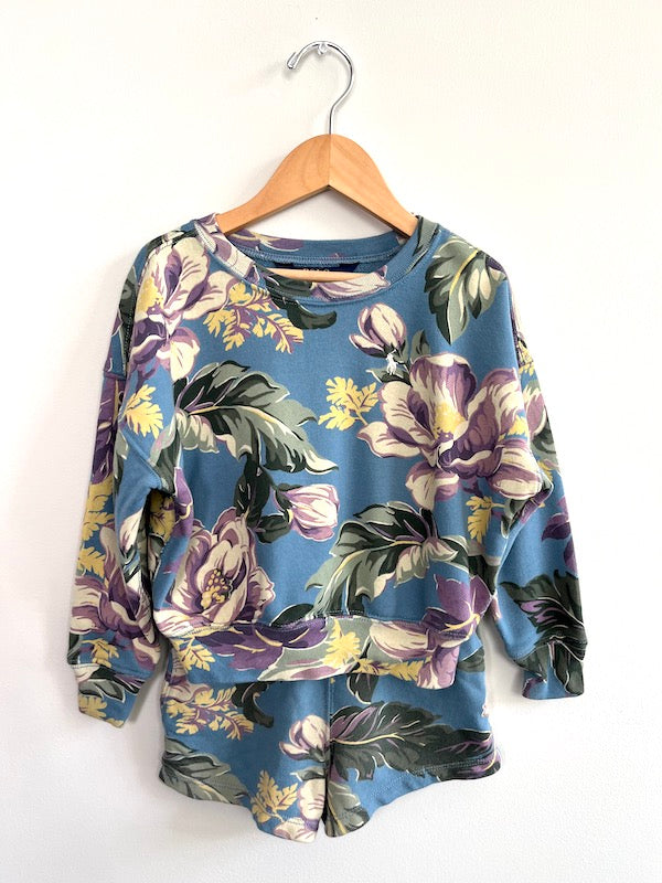 Ralph Lauren floral sweat set 4T