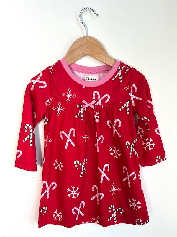 hatley candy cane nightgown NWT 2T