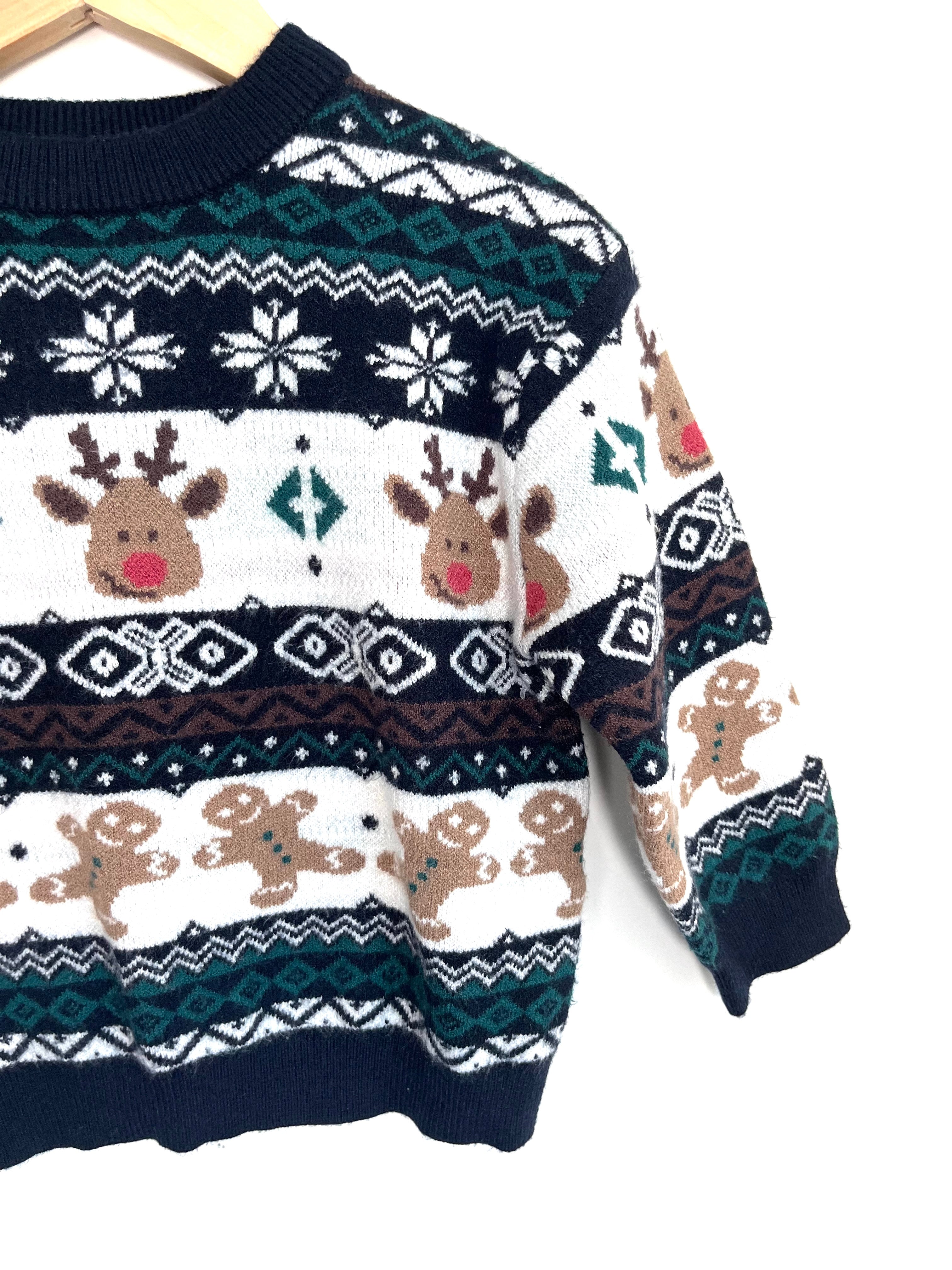 zara reindeer knit 9-12m