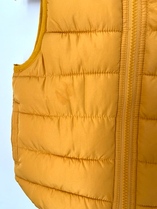 baby gap yellow puffer vest 12-18m