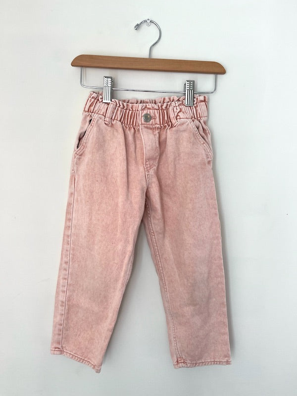 h&m pink acid wash jeans 4T