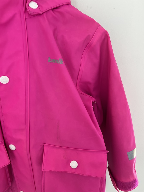 kamik rain jacket pink 3T