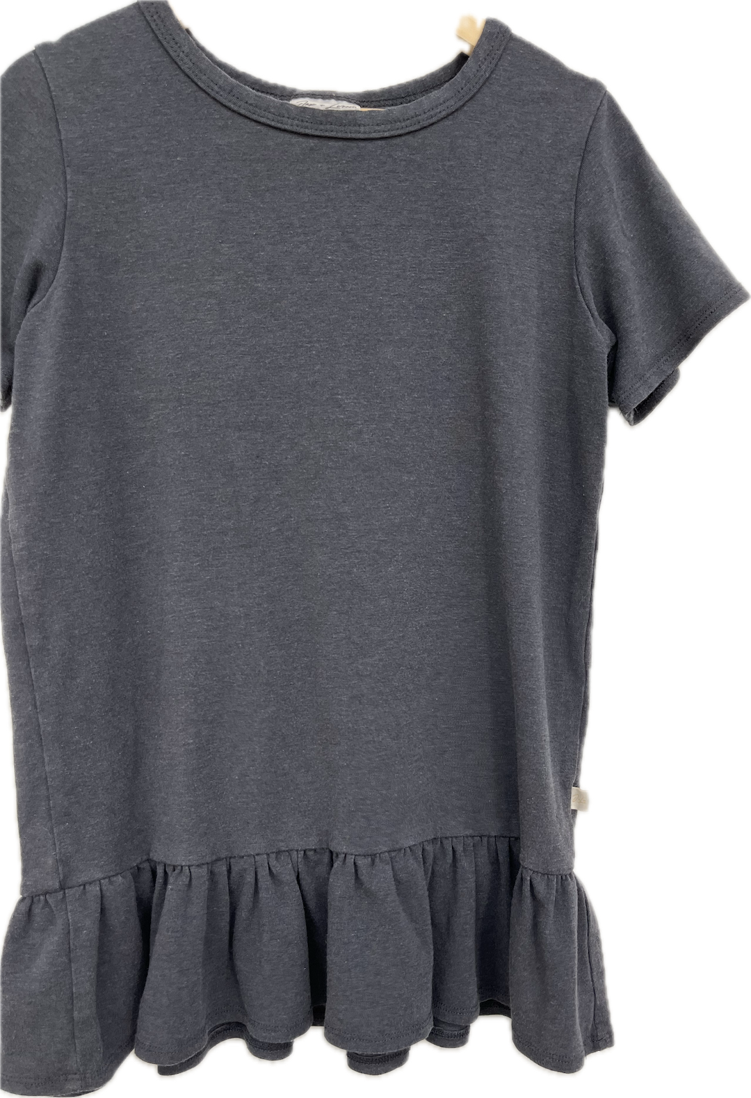 jax + lennon grey ruffle shirt 6Y