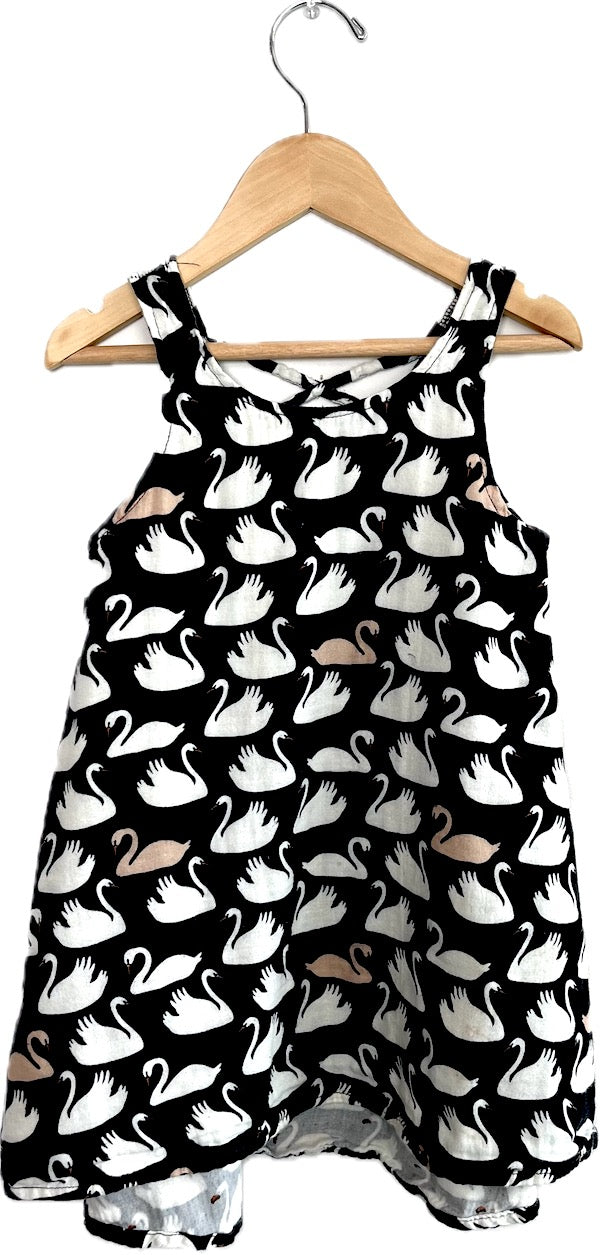 jax + lennon swan cross back dress 4/5T