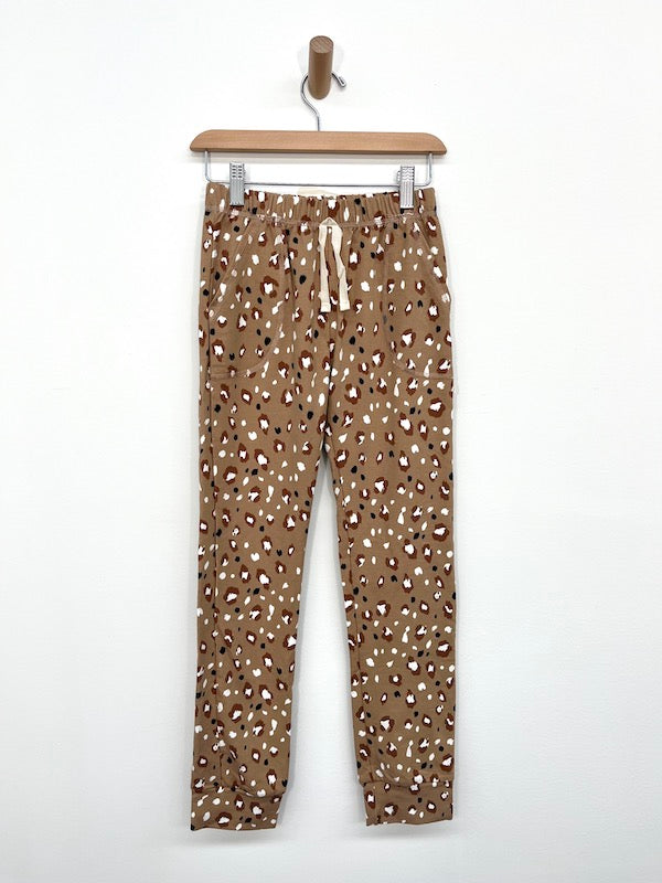 jax + lennon leopard terry pant 10Y NWT